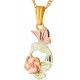 Hummingbird and Rose Pendant - by Landstrom's
